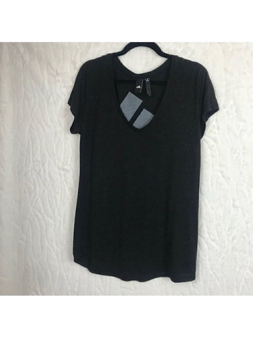ADIDAS Black Marbled T-Shirt Size L